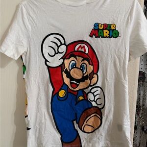 Kids Super Mario Old Navy White T-Shirts size M and XL